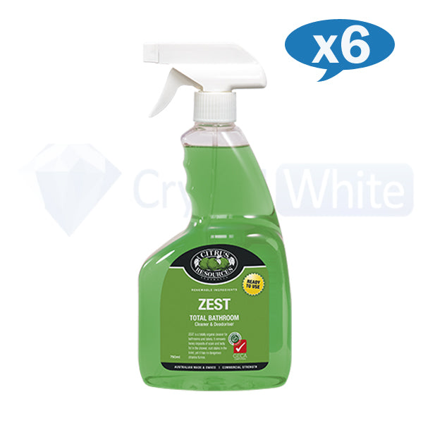 Citrus Resources | Zest Total Bathroom Cleaner and Doedoriser carton quantity | Crystalwhite Cleaning Supplies Melbourne