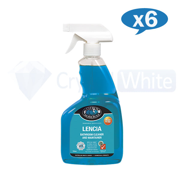 Citrus Resources | Lencia Bathroom Cleaner Spray and Forget carton quantity | Crystalwhite Cleaning Supplies Melbourne
