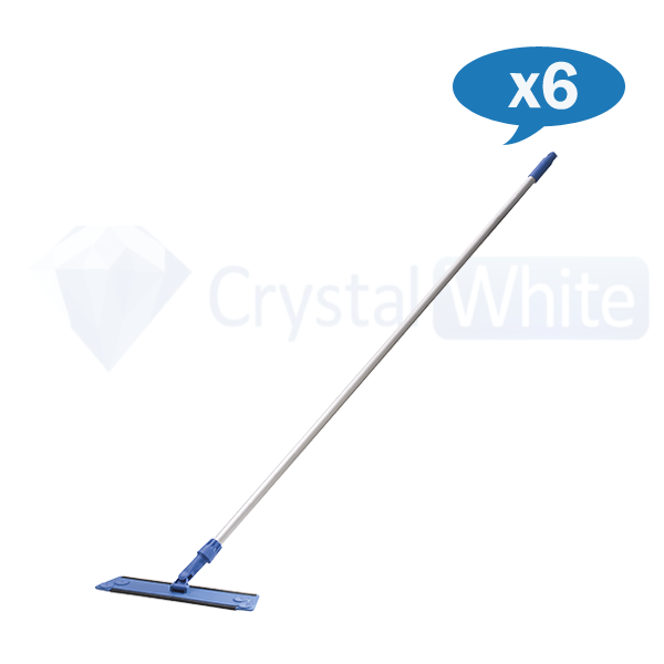 Oates | Ultra Flat Mop Blue Extendable Handle 400mm carton quantity | Crystalwhite Cleaning Supplies Melbourne