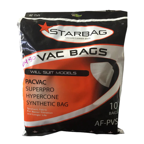CleanStar Pty Ltd | Starbag AF-PVS Synthetic Vacuum Cleaner Bags | Crystalwhite Cleaning Supplies Melbourne