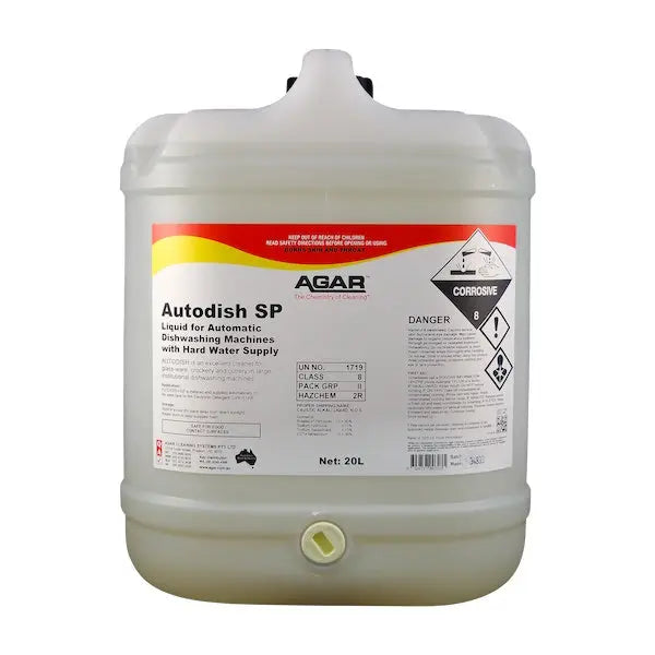 Agar | Autodish SP 20Lt Commercial Dishwasher Detergent | Crystalwhite Cleaning Supplies Melbourne