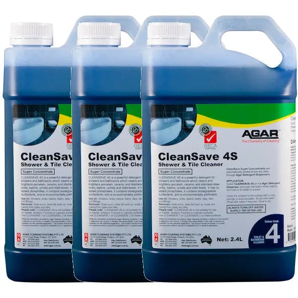 Agar | CleanSave 4S Shower and Tile Cleaner | Crystalwhite Cleaning Supplies Melbourne