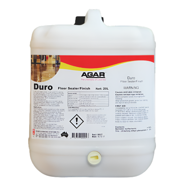 Agar | Agar DURO 20Lt Floor Polish and Sealer | Crystalwhite Cleaning Supplies Melbourne