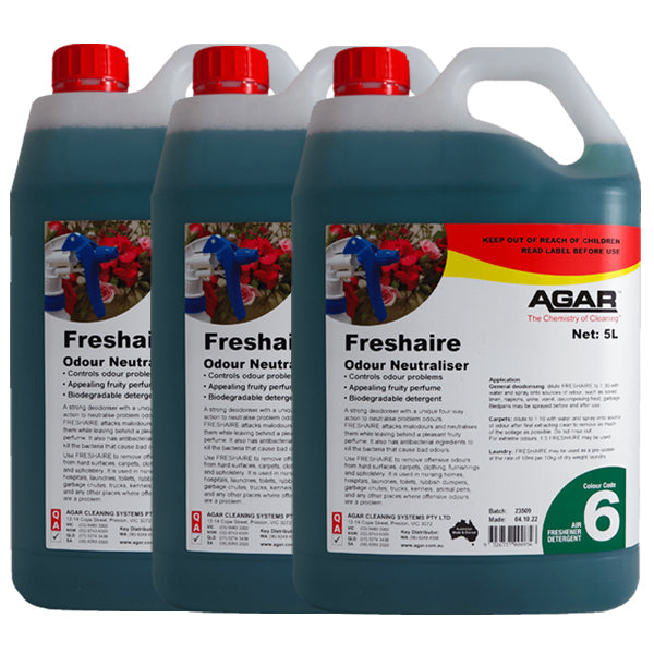 Agar | Freshaire Odour Neutraliser Carton Quantity | Crystalwhite Cleaning Supplies Melbourne