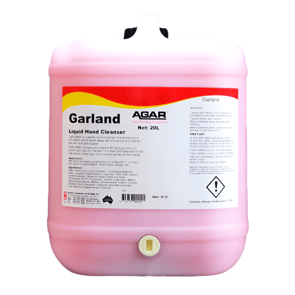 Agar | Garland 20Lt Hand Soap | Crystalwhite Cleaning Supplies Melbourne