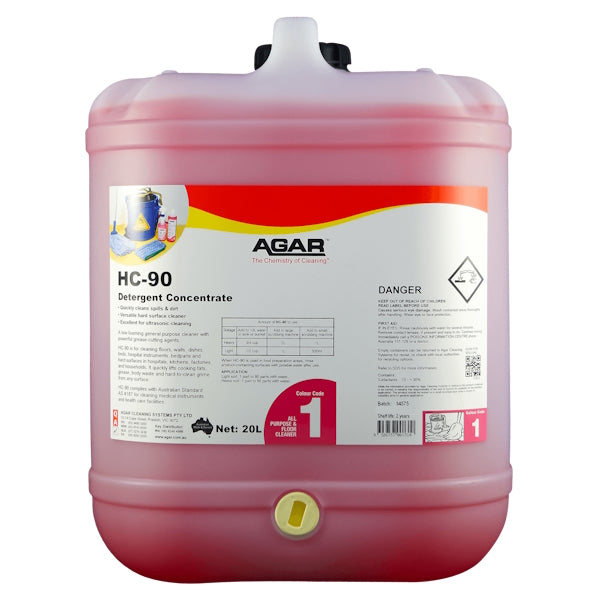 Agar | Agar HC-90 Low Foaming Mopping Detergent | Crystalwhite Cleaning Supplies Melbourne