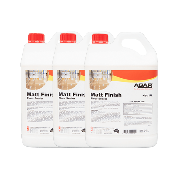 Agar | Matte Finish 3X5Lt Floor Sealer | Crystalwhite Cleaning Supplies Melbourne