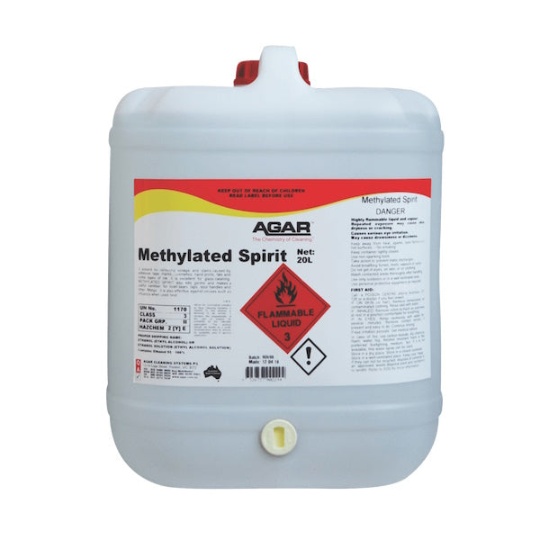 Agar | Methylated Spirit 20Lt | Crystalwhite Cleaning Supplies Melbourne