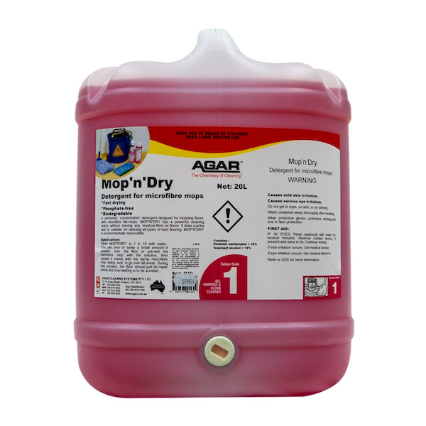 Agar | Mop N Dry 20Lt for Microfibre Spray Mop | Crystalwhite Cleaning Supplies Melbourne
