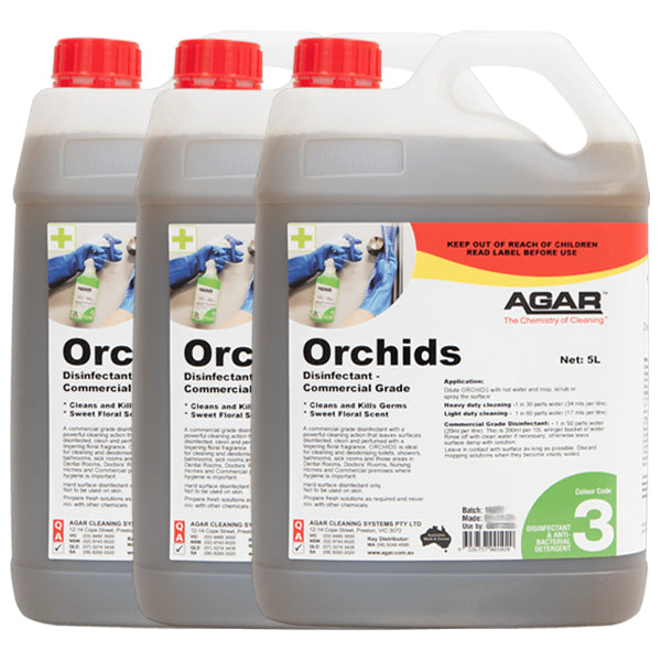 Agar | Orchids Commercial Grade Disinfectant carton Quantity | Crystalwhite Cleaning Supplies Melbourne