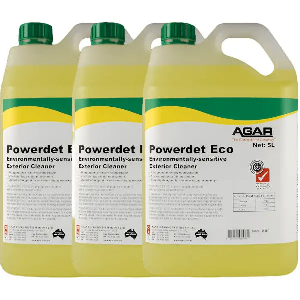 Agar | Powerdet Eco 3X5Lt
Multipurpose Detergent | Crystalwhite Cleaning Supplies Melbourne