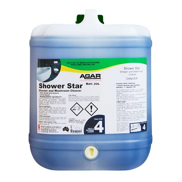 Agar | Shower Star Environmental Friendly 20Lt | Crystalwhite Cleaning Supplies Melbourne