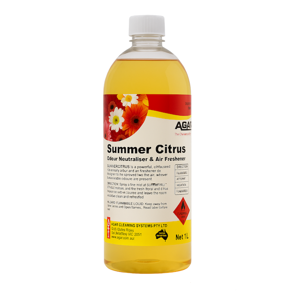 Agar | Summer Citrus Odour Neutraliser and Air Freshener 1Lt | Crystalwhite Cleaning Supplies Melbourne