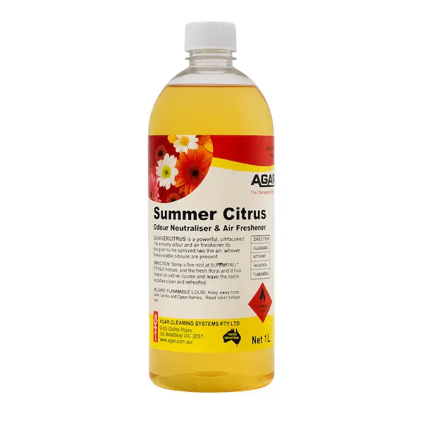 Agar | Summer Citrus Odour Neutraliser and Air Freshener 1Lt | Crystalwhite Cleaning Supplies Melbourne