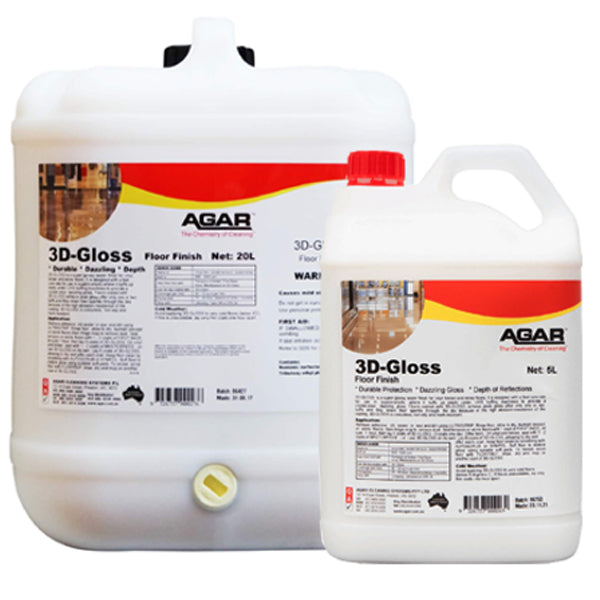Agar | Agar 3D Gloss Floor Polish and Sealer | Crystalwhite Cleaning Supplies Melbourne