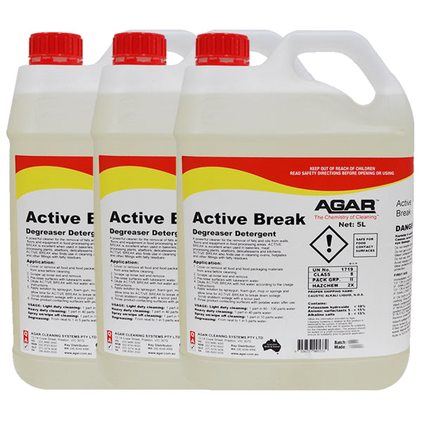 Agar | Active Break Kitchen Degreaser Carton Quantity | Crystalwhite Cleaning Supplies Melbourne