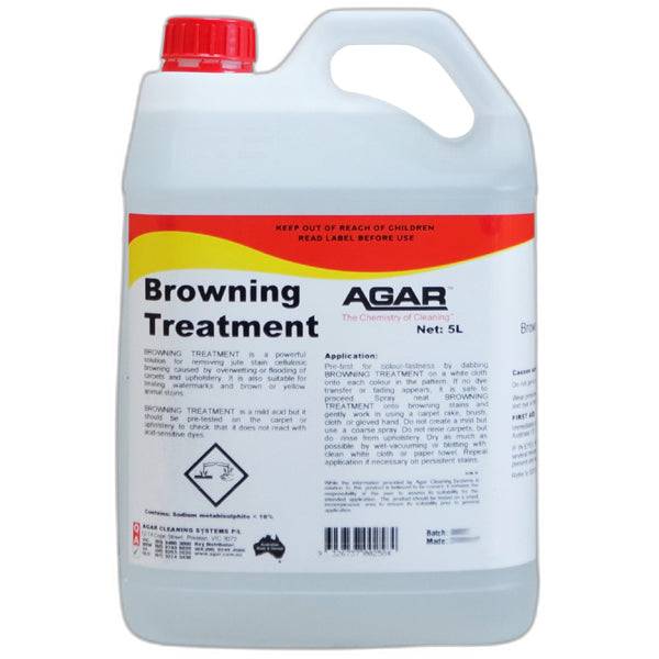 Agar | Browning Treatment Stain Remover 5Lt | Crystalwhite Cleaning Supplies Melbourne