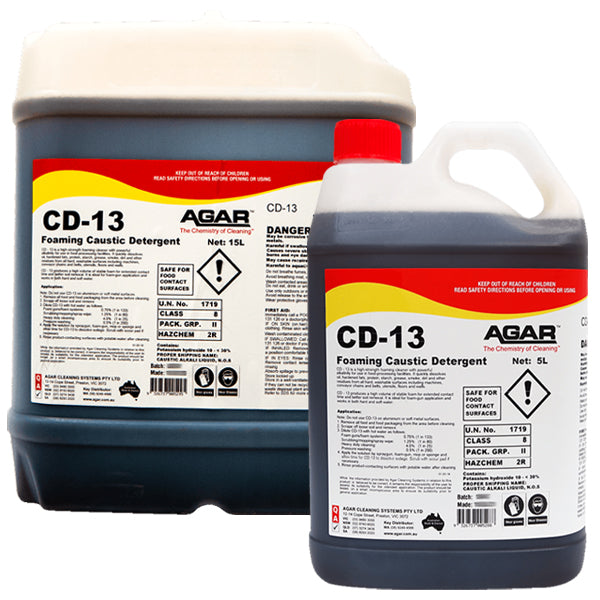 Agar | CD-13 Foaming Caustic Detergent Group | Crystalwhite Cleaning Supplies Melbourne