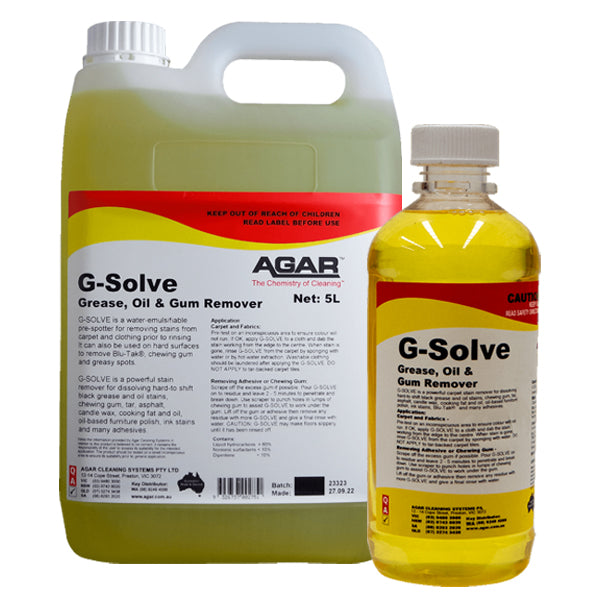 Agar | G Solve Carpet Cleaner (Pre-Spray) Group | Crystalwhite Cleaning Supplies Melbourne