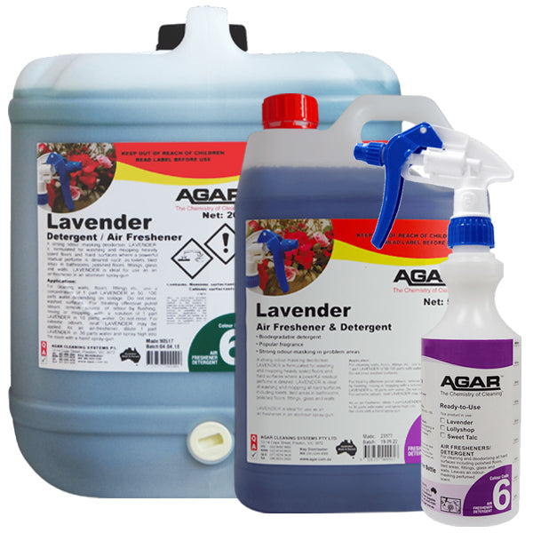 Agar | Agar Lavender Detergent and Air Freshener Group | Crystalwhite Cleaning Supplies Melbourne