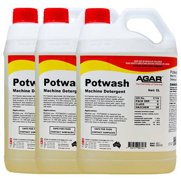 Agar | Potwash Machine Detergent Carton Quantity | Crystalwhite Cleaning Supplies Melbourne