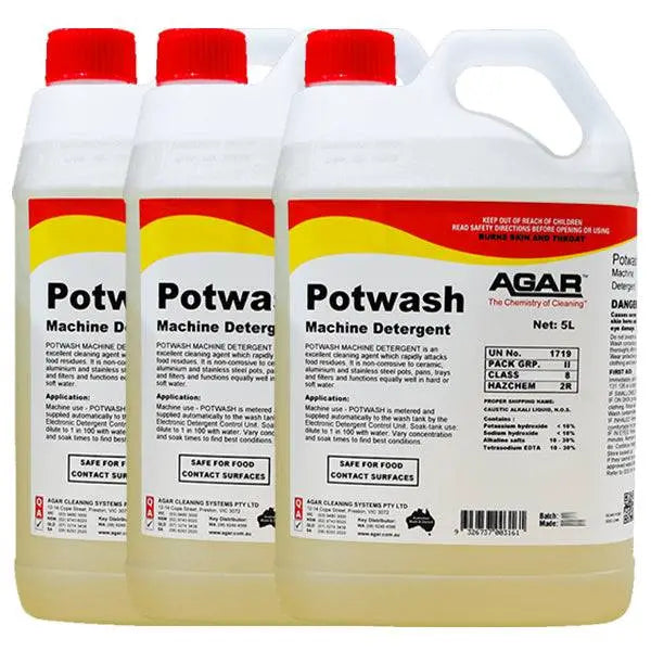 Agar | Potwash Machine Detergent Carton Quantity | Crystalwhite Cleaning Supplies Melbourne