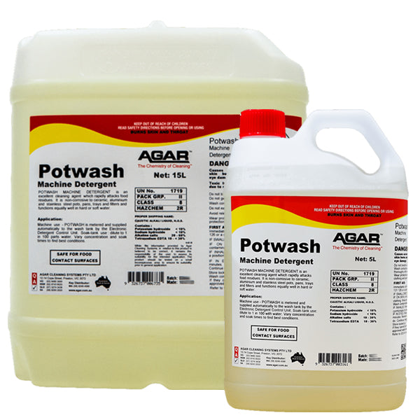 Agar | Potwash Machine Detergent Group | Crystalwhite Cleaning Supplies Melbourne