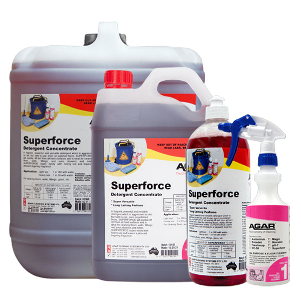Agar | Agar Superforce Detergent Concentrate | Crystalwhite Cleaning Supplies Melbourne