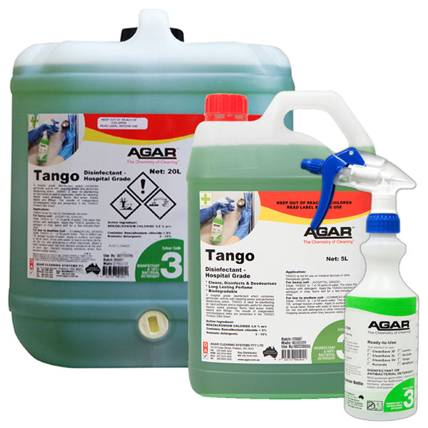 Agar | Tango Hospital Grade Disinfectant Group | Crystalwhite Cleaning Supplies Melbourne