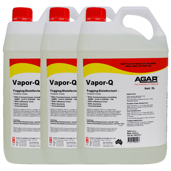 Agar | Vapor-Q Fogging Disinfectant Carton Quantity | Crystalwhite Cleaning Supplies Melbourne