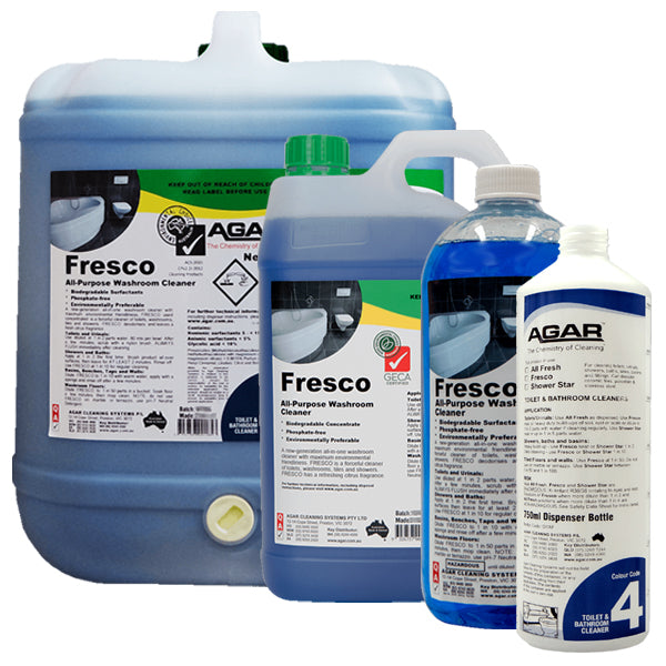 Agar | Fresco All in One Washroom Cleaner BIODEGRADABLE Group | Crystalwhite Cleaning Supplies Melbourne