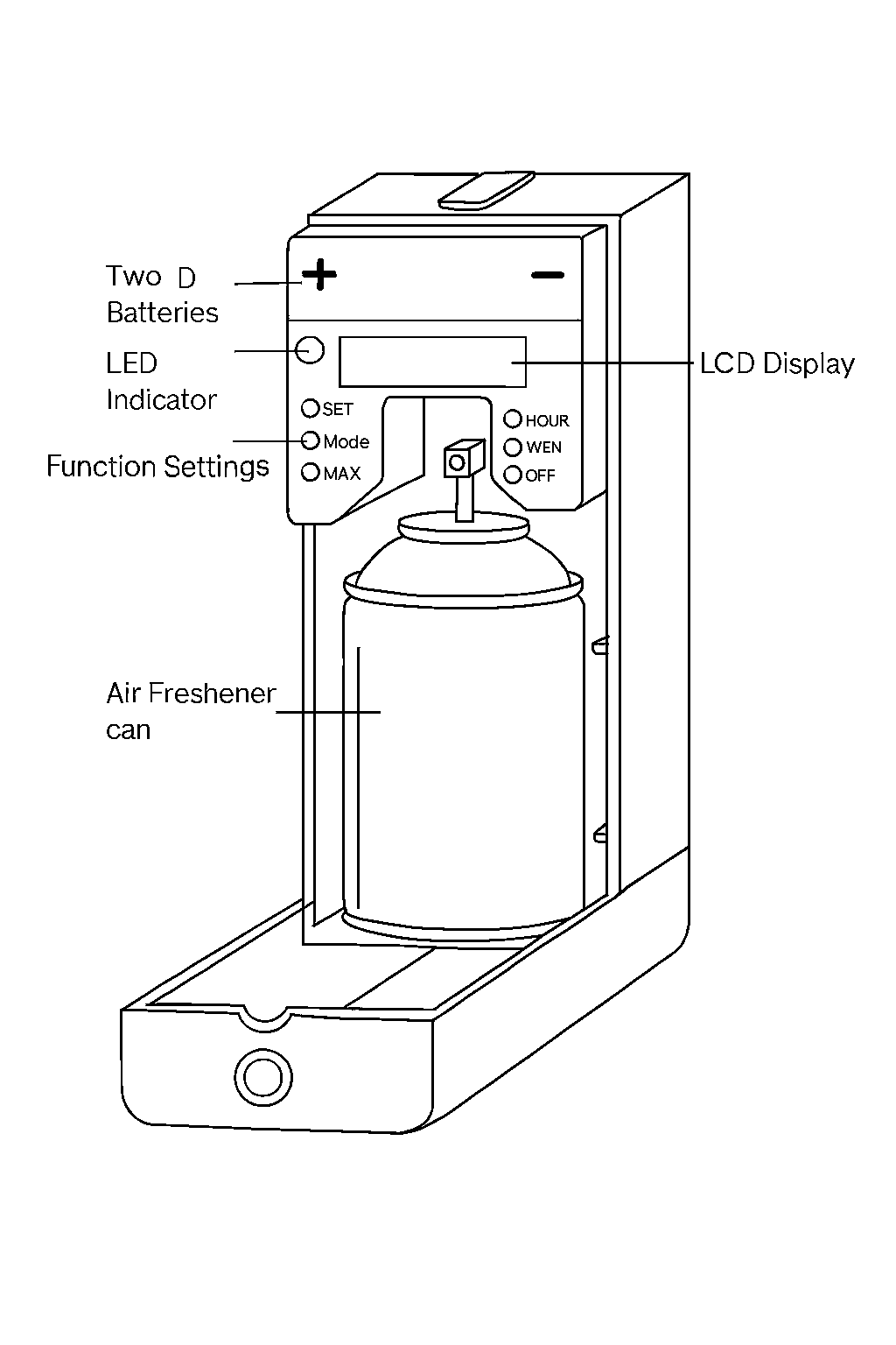 Automatic Digital Aerosol Can Dispenser | Crystalwhite Cleaning Supplies Melbourne