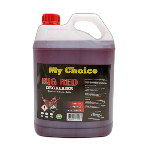 My Choice | Big Red 5Lt Multi Purpose Detergent | Crystalwhite Cleaning Supplies Melbourne