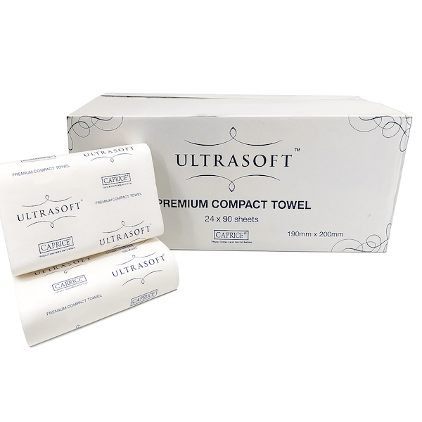 Caprice Ultrasoft | Compact Interleaved Hand Towel | Crystalwhite Cleaning Supplies Melbourne