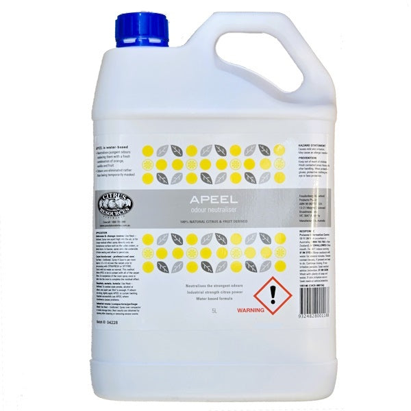 Citrus Resources | Apeel Odour Neutraliser 5Lt | Crystalwhite Cleaning Supplies Melbourne