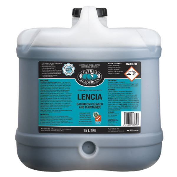 Citrus Resources | Lencia 15Lt Bathroom Cleaner Spray and Forget | Crystalwhite Cleaning Supplies Melbourne