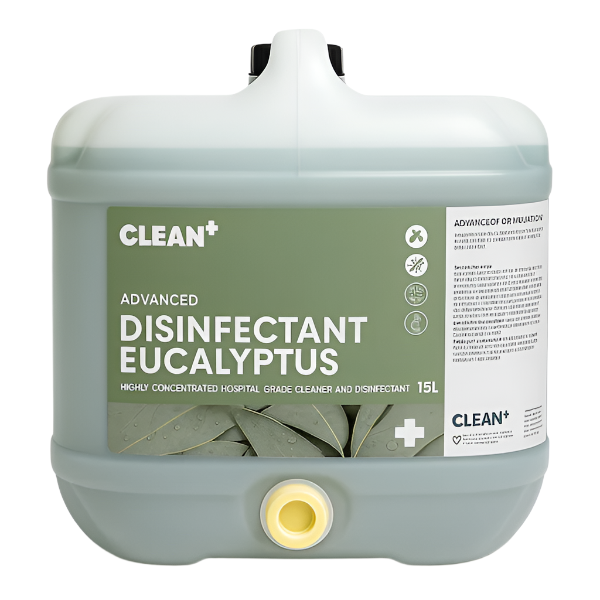 Clean Plus | Advanced Disinfectant Eucalyptus 15Lt | Crystalwhite Cleaning Supplies Melbourne