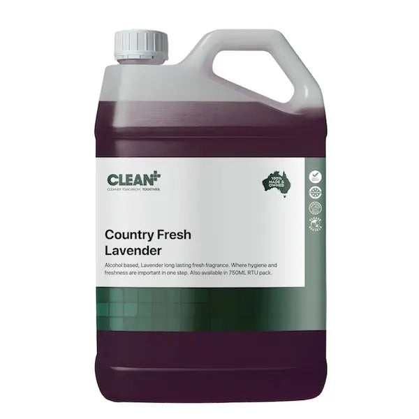 Clean plus | Country Fresh Lavender 5Lt Air Freshener and Sanitiser | Crystalwhite Cleaning Supplies Melbourne