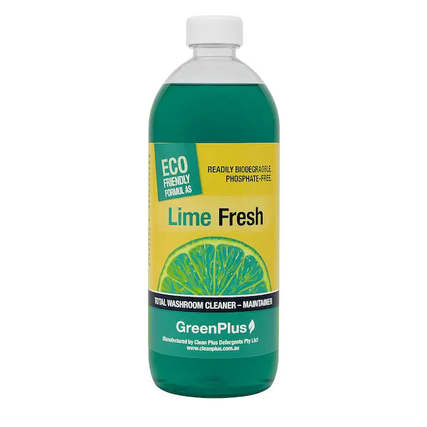 Clean Plus | Lime Fresh 1Lt Total Washroom Cleaner | Crystalwhite Cleaning Supplies Melbourne