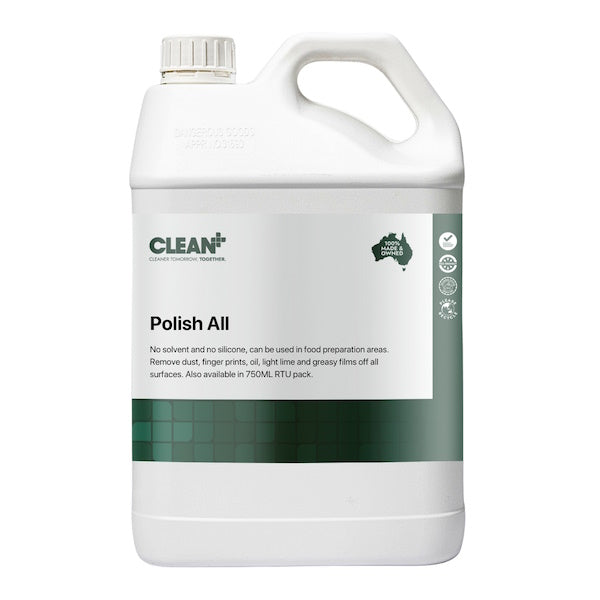 Clean Plus | Polish All 5Lt Surface Cleaner and Polisher | Crystalwhite Cleaning Supplies Melbourne