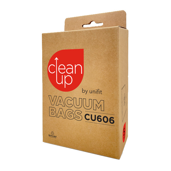 Vacspare | CleanUp by Unifit Vacuum Cleaner Bags CU606 | Crystalwhite Cleaning Supplies Melbourne