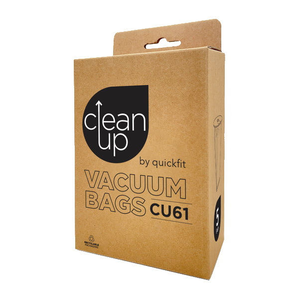 Vacspare | CleanUp by Unifit Vacuum Cleaner Bags CU61 | Crystalwhite Cleaning Supplies Melbourne