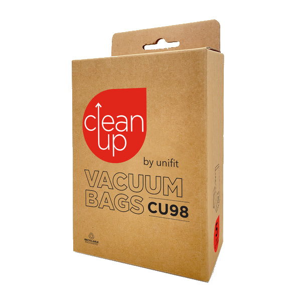 Vacspare | CleanUp by Unifit Vacuum Bags CU98 | Crystalwhite Cleaning Supplies Melbourne