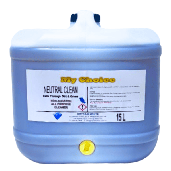 My Choice | Neutral Clean 15 Lt Floor Cleaner | Crystalwhite Cleaning Supplies Melbourne