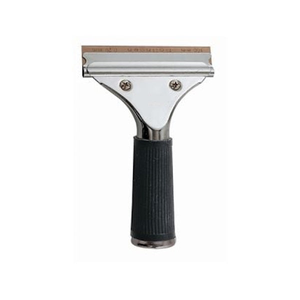 Crystalwhite | Soft Grip Stainless Steel Scraper with 100mm Blade | Crystalwhite Cleaning Supplies Melbourne