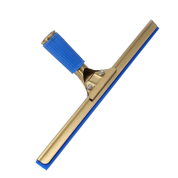 Crystalwhite Cleaning Supplies | Crystalwhite Brass Squeegee 14" and 18" | Handle and Channel | Crystalwhite Cleaning Supplies Melbourne
