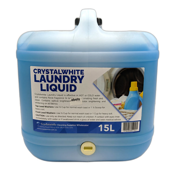 Laundry Liquid 15 Lt | Crystalwhite Cleaning Supplies Melbourne