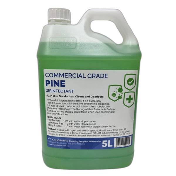 Crystalwhite | Commercial Grade Disinfectant Pine 5Lt | Crystalwhite Cleaning Supplies Melbourne