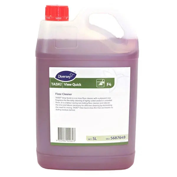 Diversey | View Quick 5L Floor Cleaner | Crystalwhite Cleaning Supplies Melbourne