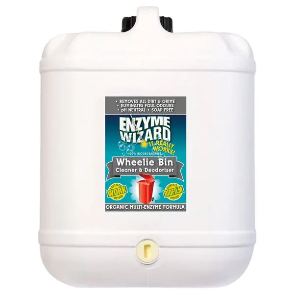 Enzyme Wizard | Wheelie Bin Cleaner 10Lt | Crystalwhite Cleaning Supplies Melbourne